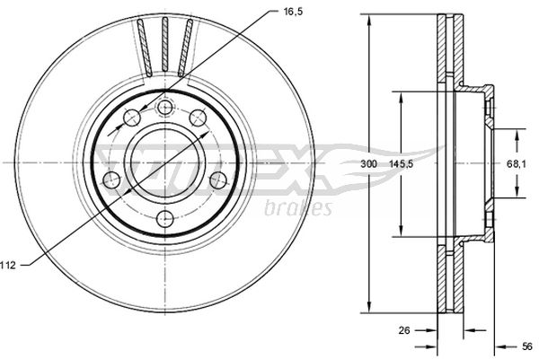 TOMEX Brakes TX 71-33...